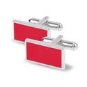 Rectangular Red Cufflinks