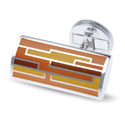 Sterling Multi Rectangular Cufflinks