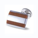 Sterling Brown Goldstone Cufflinks