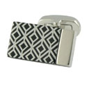 Aluminum Pattern Inlay Cufflinks