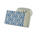 Aluminum Pattern Inlay Cufflinks
