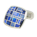 Sterling Tonal Cushion Cufflinks