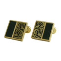 Hunter Green Vine Cuff Links
