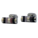 Lilac Cats Eye Cuff Links