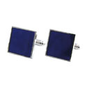 Blue Square Enamel Cuff Links