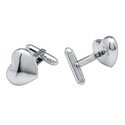 Domed Heart Cufflinks