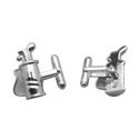 Sterling Golf Bag Cufflinks