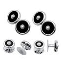 Onyx and Pearl Stud Set