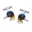 Hand Painted Duck Cufflinks
