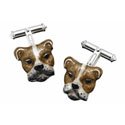 Hand Painted Bulldog Cufflinks