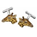 Hand Painted Giraffe Cufflinks