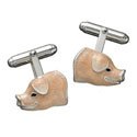 Sterling Pig Cufflinks