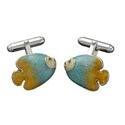 Sterling Angel Fish Cufflinks