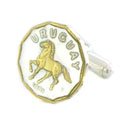 Horse Coin Cufflinks (Uruguay)