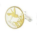 Hummingbird Coin Cufflinks (Trinidad)