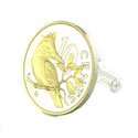 Kingfisher Coin Cufflinks (British Virgin Is.)