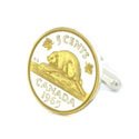 Beaver Coin Cufflinks (Canada)