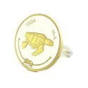 Turtle Coin Cufflinks (Maldives)