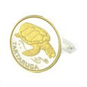 Sea Turtle Coin Cufflinks (Cape Verde)