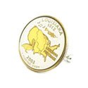 Louisiana State Quarter Cufflinks