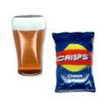 Beer and Chips Cufflinks