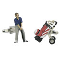 Golfer & Bag Cufflinks