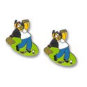 Homer Golfing Cufflinks