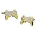 Metallic Game Controller Cufflinks