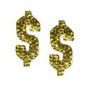 Rhinestone Dollar Cufflinks