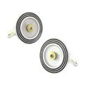 Recycled Clear Vinyl Record Cufflinks