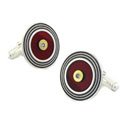 Recycled Red Vinyl Record Cufflinks