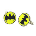 Round Batman Logo Cufflinks