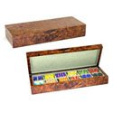 Makah Burl Veneer Cufflink Box