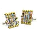 Gold Comic Strip Cufflinks
