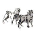 Sterling Pug Cufflinks
