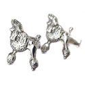Sterling Poodle Cufflinks
