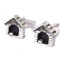 Sterling Dog House Cufflinks