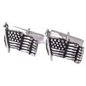 Sterling American Flag Cufflinks