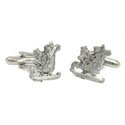 Santa's Sleigh Cufflinks