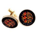 England's Lion Coin Cufflinks