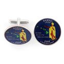 Hawaii Quarter Cufflinks