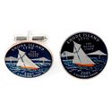 Rhode Island Quarter Cufflinks