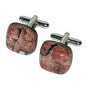 Copper Murano Glass Cufflinks