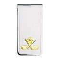 Two Tone Golf Engraved Money Clip
