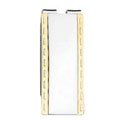 Two Tone Stitch Engraved Money Clip