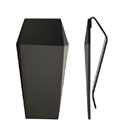 Black Steel Faceted Money Clip