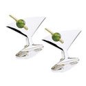 Jade Martini Glass Cuff links