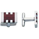 Wood and Mother of Pearl Cufflinks