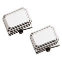 Step-Border Octagonal Engraveable Cufflinks