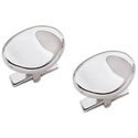 Curved Oval Engraveable Cuff links